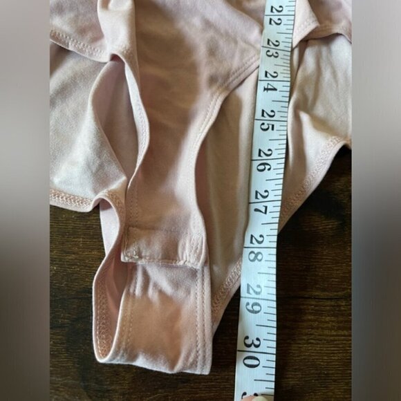 Anthropologie Nurode Tie-Neck long sleeve Bodysuit - Fall Pink size medium - Picture 11 of 12